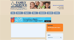 Desktop Screenshot of familyservicelincoln.org