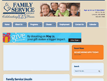 Tablet Screenshot of familyservicelincoln.org